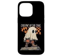Creepin Up The Crag Divertido Halloween Fantasma Senderismo Escalada Carcasa para iPhone 14 Pro MAX