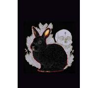 Creepy and Cute Black Rabbit with Skulls Journal - A4 Softcover, 120 Pages: Gothic Lined Notebook For Writing, Drawing, and Self-Reflection