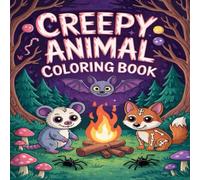 Creepy Animal Coloring Book: Cute Animal Creatures for Kids, Fun Halloween-Themed Coloring Pages