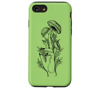 Creepy Art Gothic Goblincore Mushroom Hand Carcasa para iPhone SE (2020) / 7/8