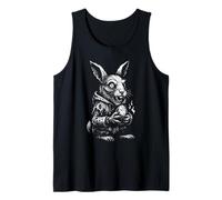 Creepy Bunny Rabbit Funny Zombie Egg Hunter Pascua Halloween Camiseta sin Mangas