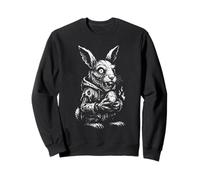 Creepy Bunny Rabbit Funny Zombie Egg Hunter Pascua Halloween Sudadera