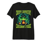 Creepy Chemistry Cauldron's Magic Halloween Science Teacher Camiseta Premium