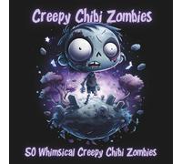Creepy Chibi Zombies: A Kawaii Chibi Zombie Coloring Book: 50 Cute Yet Creepy Creatures for Adults Who Love Whimsy, Spookiness, and Stress-Relief Coloring