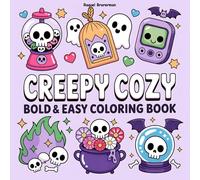 Creepy Cozy: A Kawaii Halloween-Inspired Bold and Easy Coloring Book for All Ages