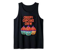 Creepy Cupcake Crew Funny Baking Cupcakes Zombies Halloween Camiseta sin Mangas