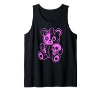 Creepy Cute Bear With Knife And Skull Camiseta sin Mangas