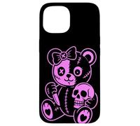 Creepy Cute Bear With Knife And Skull Carcasa para iPhone 15
