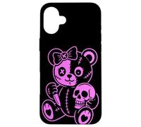 Creepy Cute Bear With Knife And Skull Carcasa para iPhone 16 Plus