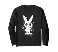 Creepy Cute Bunny Rabbit Alt Goth Grunge Horror Estética Manga Larga