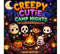 Creepy Cute Camp Nights: Kawaii Horror Adventures Coloring Book for Kids, Teens & Adults