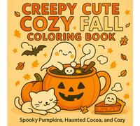 Creepy Cute Cozy Fall Coloring Book: Spooky Pumpkins, Haunted Cocoa, Ghosts in Sweaters, Autumn Leaves, and Cozy Cute Self-Care Scenes for Teens & Adults to Relax and Enjoy Fall (CREEPY SPOOKY SERIES)