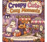 Creepy Cute Cozy Moments: Coloring Book for Adults and Teens Featuring Adorable Spooky Creatures in Cozy Hygge Scenes for Relaxation (Cozy & Cute Spaces: Bold & Easy Coloring Series)