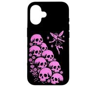 Creepy Cute Forest Fairy With Skull Pile Carcasa para iPhone 16