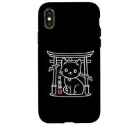 Creepy Cute Gato Japonés - Kawaii Tokyo Kawaii Neko Carcasa para iPhone X/XS