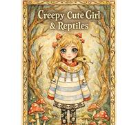 Creepy Cute Girl & Reptiles: A Creepy Cute Coloring Book of Girls and Reptiles