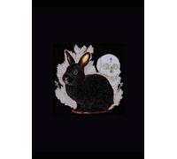 Creepy Cute kawaii Black Bunny Grid journal - A4 0.5cm (0.196 inch) Diced Paper, 120 Pages: Dark Aesthetic Graph Paper Notebook for Goth, Alt, and Cute-Style Stationery Fans