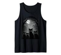 Creepy Cute Kitten Cats Alt Goth Grunge Horror Estética Camiseta sin Mangas
