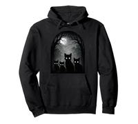 Creepy Cute Kitten Cats Alt Goth Grunge Horror Estética Sudadera con Capucha