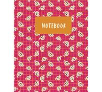 Creepy-Cute Skull Dot Grid Notebook: Whimsical Pink & Orange Halloween Journal • 7.5 × 9.25 in • Hand-Drawn by Manuela Karin