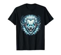 Creepy Evil Payaso Brillante Ojos Azules Camiseta
