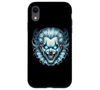 Creepy Evil Payaso Brillante Ojos Azules Carcasa para iPhone XR
