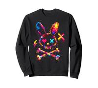 Creepy Goth Bunny, Lindo Conejo Alt Outfit E-Girl Gothic Sudadera