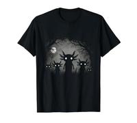 Creepy Gothic Axolotl Aesthetic Horror Grunge Goth Axolotl Camiseta gráfica económica, Hombre, Negro, L