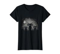 Creepy Gothic Axolotl Aesthetic Horror Grunge Goth Axolotl Camiseta gráfica económica, Mujer, Negro, S