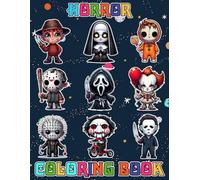 Creepy Horror Coloring Book for Fan Men Women Teen: Cutest Serial Killers. A Spooky-Cute Kawaii Horror Parody Coloring Book Featuring Adorable Killers in Cozy, Darkly Funny Scenes