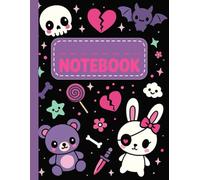 Creepy Kawaii Gothic Notebook - Pastel Goth Harajuku Journal for School, Office, or Creative Writing and Drawing | 8.5” x 11”