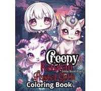Creepy Kawaii Pastel Goth Coloring Book: 110 Pages Cute Horror & Spooky Gothic Coloring Pages for Adults Pastel Kawaii Monster Art for Relaxation Single-Sided Sheets · Ideal Gift