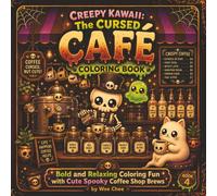 Creepy Kawaii: The Cursed Café Coloring Book: Bold and Relaxing Coloring Fun with Cute Spooky Coffee Shop Brews