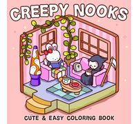Creepy Nooks: A Spooky Coloring Book Featuring Haunted Corners, Friendly Ghosts, and Cozy Halloween Vibes for Adults & Teens to Relax
