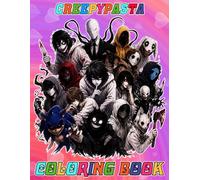 Creepy-pasta's coloring book Creepy for Fan Men Women Teen: Coloring Book For Kids, Ages 4-8, Ages 8-12 and Adults With 50+ High Quality Coloring ... Holidays for Stress Relief and Relaxation