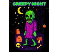Creepy & Spooky Fun Halloween Easy Mixed Coloring Book for Adults, Kids & Teenagers: Stress Relief Coloring for Anxiety, Mindfulness and Relaxation Gift