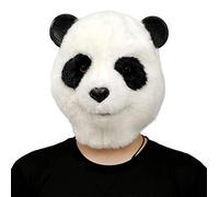CreepyParty Fiesta de Disfraces de Halloween Máscara de Cabeza de Látex Animal Panda de Peluche
