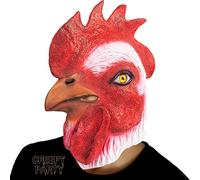 CreepyParty Máscara de gallo de látex de cabeza completa, máscara realista de pollo, disfraz para Halloween, carnaval, fiesta de disfraces