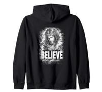 Creer a Jesucristo Fe Cristiana Religiosa Sudadera con Capucha