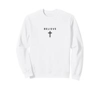 Creer Minimalista Fe Jesús Cool Christian Sudadera