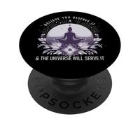 Creer que mereces Universo le servirá Manifestación PopSockets PopGrip Adhesivo