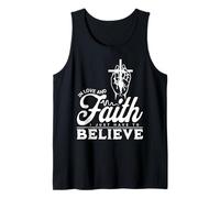 Creer Religioso Cristiano Dios Fe Jesucristo Amor Camiseta sin Mangas