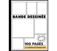 Créer Sa Bande Dessinée sur Canvas | BD Vide 100 Planches Sans Bulles: Créer sa BD ou dessiner son Anime Manga avec plus de 400 vignettes originales ... (Excellent Cadeau BD, noel, anniversaire)