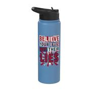 Creer Tus Ojos No Sus Mentiras Anti Desinformación Verdad Stainless Steel Insulated Water Bottle