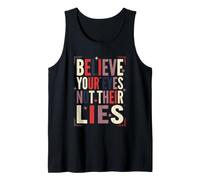 Creer Tus Ojos No Sus Mentiras Mensaje Pensador Independiente Camiseta sin Mangas