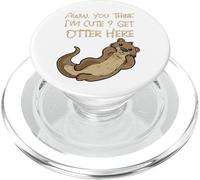 Crees Que Soy Linda, trae Nutria aquí, Divertido Juego de Palabras, Linda Nutria PopSockets PopGrip para MagSafe