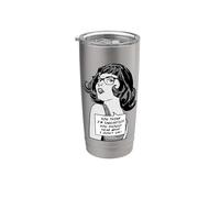 Crees que soy sarcástico, deberías escuchar lo que no digo Vaso térmico de acero inoxidable de doble pared