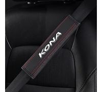 CREEST 2 Coche Cuero Almohadillas para Cinturón de Seguridad Protectoras, para Hyundai Kona Accesorios Interiores