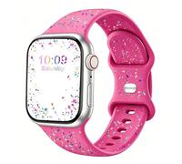 CREFORT Correas deportivas compatibles con Apple Watch de 38 mm, 40 mm, 41 mm, 42 mm, 44 mm, 45 mm, 49 mm, correa deportiva de repuesto de silicona suave para iWatch Series Ultra, 9, 8, 7, 6, 5, 4, 3,