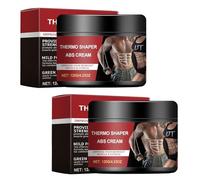 Crema abdominal, crema abdominal, crema muscular reafirmante, Hot Creams Sweat Fat Burning Gel, perfecto entrenamiento para el abdomen (tamaño único, 2 unidades)
